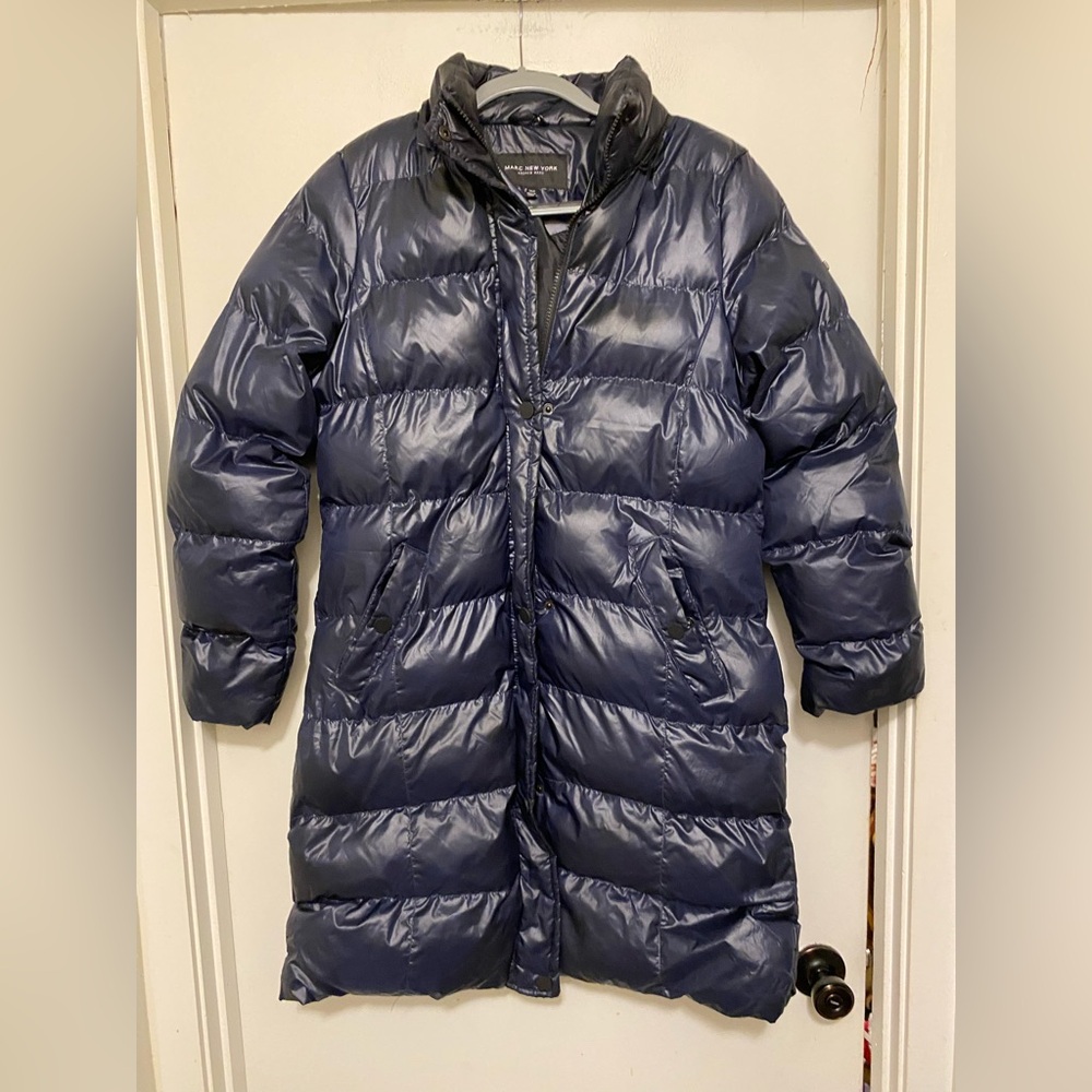 Women long warm puffer coat